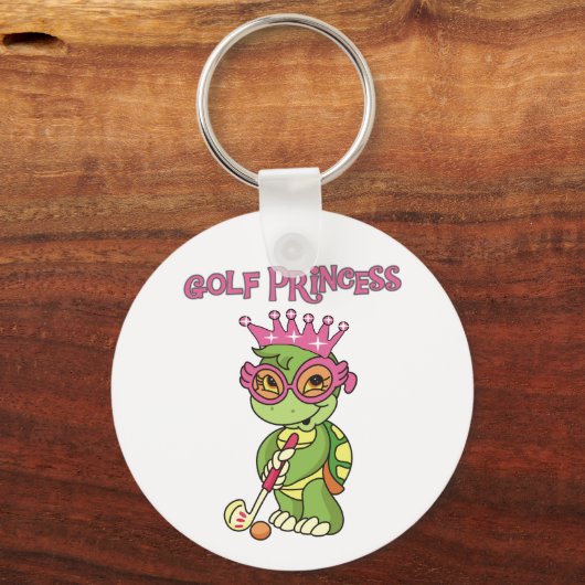 Turtle Golf Princess Sleutelhanger (Voorkant)