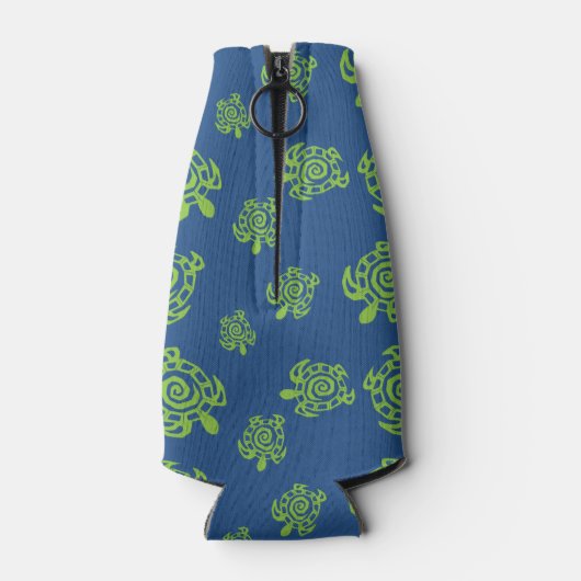 Turtle Green and Blue Party Stuff Flesjeskoeler (Achterkant)