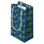 Turtle Green and Blue Party Stuff Klein Cadeauzakje (Voorkant Gekanteld)