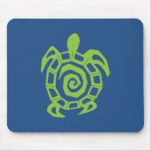Turtle Green en Blue Graphic Muismat (Voorkant)