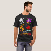 Turtle Halloween en Merry KerstHappy Haloth T-shirt (Voorkant volledig)