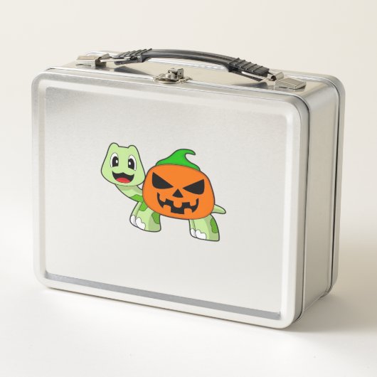 Turtle Halloween Pompoen Klassiek T-Shirt (Voorkant)