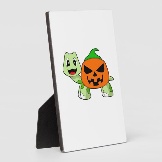 Turtle Halloween Pumpkin Classic T-Shirt Fotoplaat (Zijkant)