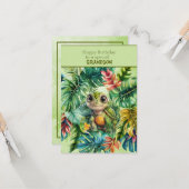 Turtle Happy Birthday To a Special Grandson Kaart (Voorkant / Achterkant in situ)