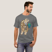 Turtle History Teacher Globe T-shirt (Voorkant volledig)