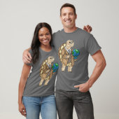 Turtle History Teacher Globe T-shirt (Unisex)