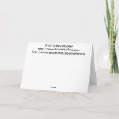 Turtle Hug - wenskaart Kaart (Achterkant)