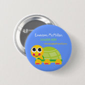 Turtle Identification-Button Ronde Button 5,7 Cm (Voorkant /achterkant)