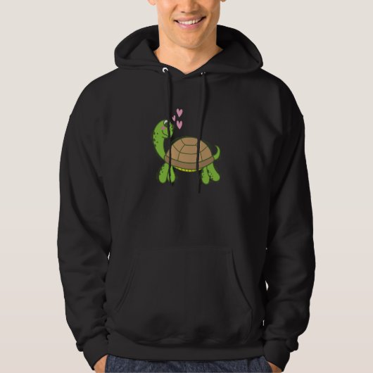 Turtle is in Love Reptile Water Hoodie (Voorkant)