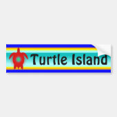 TURTLE ISLAND-bumpersticker Bumpersticker (Voorkant)