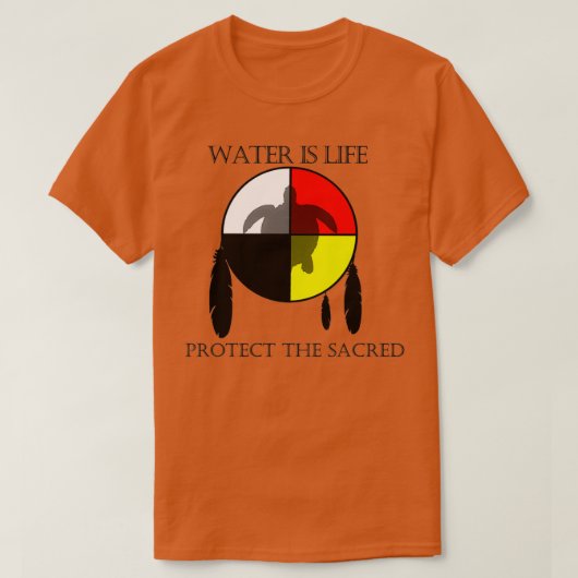 Turtle Island Medicine Wheel T-shirt (Design voorkant)