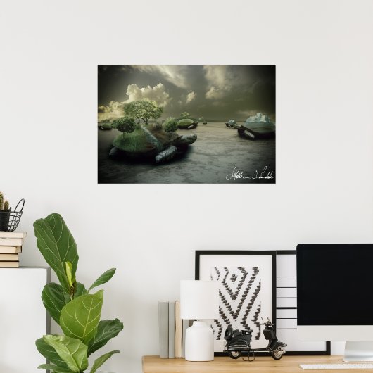 Turtle Island Poster (Thuiskantoor)