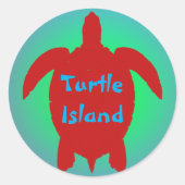 TURTLE ISLAND STICKER (Voorkant)