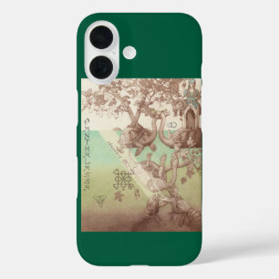 Turtle Islands Fantasy Natuur Illustratie iPhone 16 Hoesje