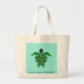 TURTLE - Jumbo canvas tas (Voorkant)