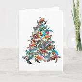 Turtle Kerstboomornament Xmas Boomtopper Kaart (Voorkant)