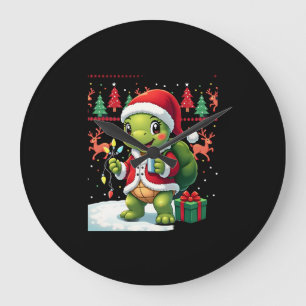 Turtle Kerstlichten Lelijke Kerstman Turtle Kerst Grote Klok