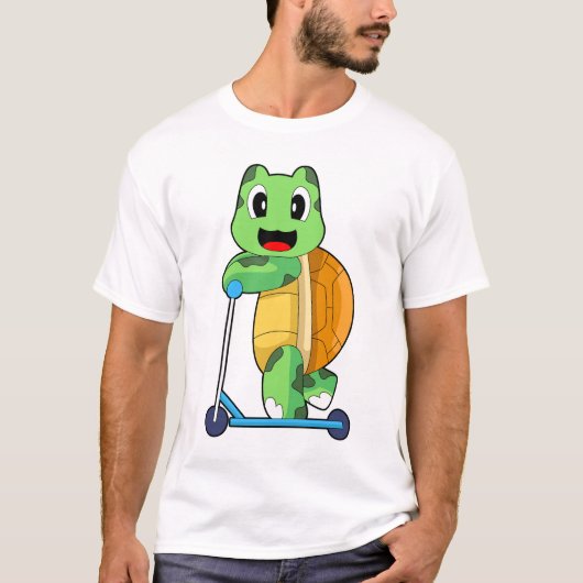 Turtle Kick Scooter T-shirt (Voorkant)