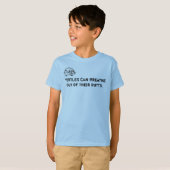 Turtle Kinderen Basic American Apparel T-Shirt, bl T-shirt (Voorkant volledig)