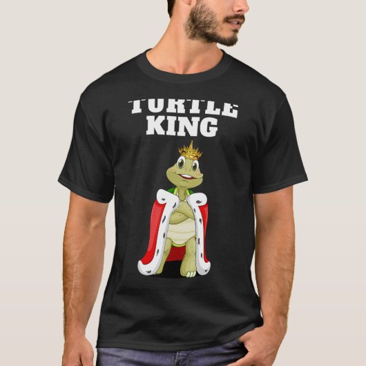 Turtle King Boys Turtle Tshirt Mannen Schildpad (Voorkant)