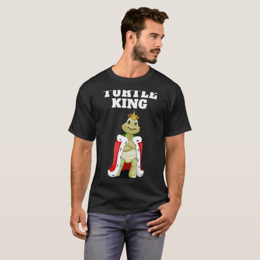 Turtle King Boys Turtle Tshirt Mannen Schildpad (Voorkant volledig)