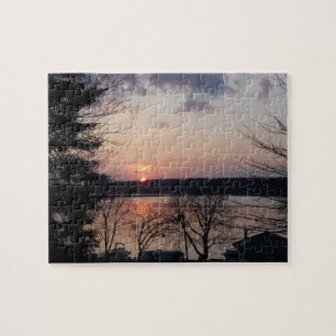 Turtle Lake Sunset Puzzle Legpuzzel