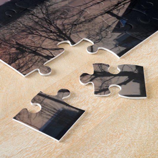 Turtle Lake Sunset Puzzle Legpuzzel (Zijkant)