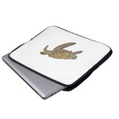 Turtle laptop hoesje sleeve (Voorkant onderkant)