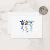 Turtle Live Love Laugh Notitiekaartje (Voorkant / Achterkant in situ)