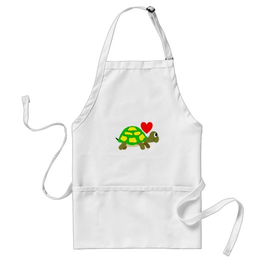 Turtle Love Apron Standaard Schort (Voorkant)