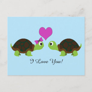 Turtle Love Briefkaart