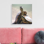Turtle Love Canvas Afdruk (Insitu (Woonkamer))