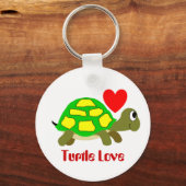 Turtle Love Sleutelhanger (Voorkant)