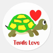 Turtle Love Sticker (Voorkant)