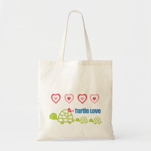 Turtle Love Tote Bag (Voorkant)