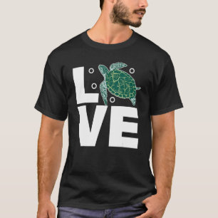 Turtle Love Turtle Tortoise Zee Animal Earth Day T-shirt