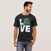 Turtle Love Turtle Tortoise Zee Animal Earth Day T-shirt (Voorkant volledig)