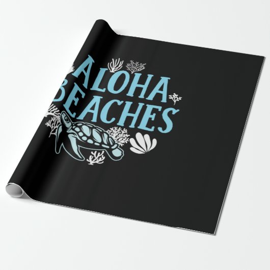 Turtle Lover | Aloha Beaches Cadeaupapier (Uitgerold)