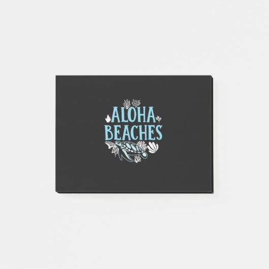 Turtle Lover | Aloha Beaches Post-it® Notes (Voorkant)