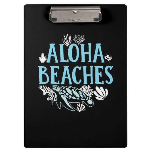 Turtle Lover | Aloha-stranden Klembord (Voorkant)