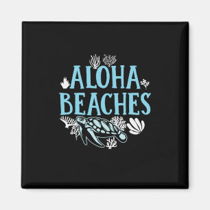 Turtle Lover Aloha-stranden Magneet