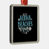 Turtle Lover | Aloha-stranden Metalen Ornament (Rechts)