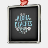 Turtle Lover | Aloha-stranden Metalen Ornament (Links)