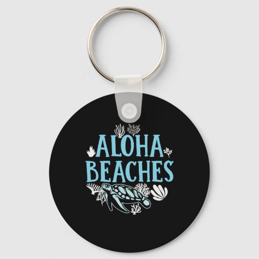 Turtle Lover | Aloha-stranden Sleutelhanger (Voorkant)