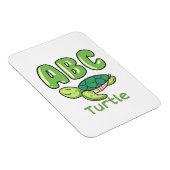 Turtle Lover Alphabet ABC Letter Turtle Magneet (Rechterzijde)