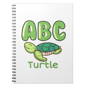 Turtle Lover Alphabet ABC Letter Turtle Notitieboek