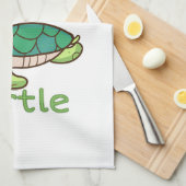 Turtle Lover Alphabet ABC Letter Turtle Theedoek (Quarter Fold)