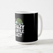 Turtle Lover | Crazy Turtle Lady Koffiemok (Voorkant rechts)