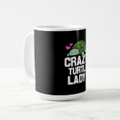 Turtle Lover | Crazy Turtle Lady Koffiemok (Voorkant links)