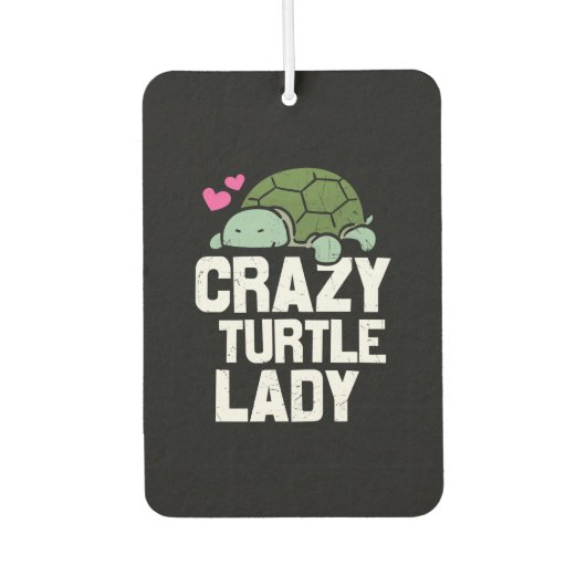 Turtle Lover | Crazy Turtle Lady Luchtverfrisser (Voorkant)